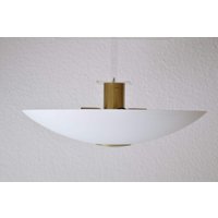 Ceiling Lamp/4 Flame White Glass Brass Design Metall von NORESTDesign