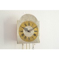 Erwin Sattler München/Silver Plated Pendulum Clock Switchable Strike Mechanism Very Nice Gong Good Condition von NORESTDesign