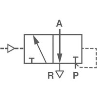 Imi Norgren Mechanischbetätigtes Pneumatik-Ventil V50A4D3A-XA090 24 v/dc Gehäusematerial Aluminium von NORGREN