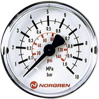 Norgren Manometer 18-013-888 Anschluss (Manometer): Rückseite 0 bis 25 bar Außengewinde R1/8 1St. von NORGREN