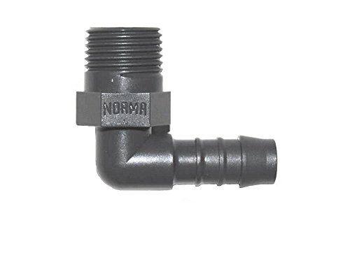 Original NORMA NORMAPLAST® SV Winkel Einschraubstutzen Einschraubverbinder (Schlauchinnen Ø 19 mm Gewinde 3/4 Zoll) von Norma