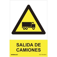 Gefahrenschild "LKW-Ausfahrt" (pvc 0,7mm) 30x40cm von NORMALUZ