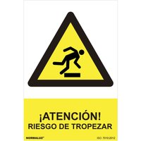 Gefahrenschild 'Warnung - Stolperfalle' (pvc 0,7mm) 30x40cm von NORMALUZ