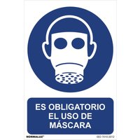 Schild 'Maskenpflicht' (pvc 0,7mm) 30x40cm von NORMALUZ