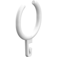 Vorhangring Normbau offen aus Nylon weiß für Duschvorhangstangen - 0361430019 von NORMBAU