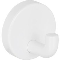 Wandhaken Normbau Ø 4 mm, weiß, aus Nylon, verdeckte Verschraubung, ohne Schrauben und Dübel - 0305000019 von NORMBAU