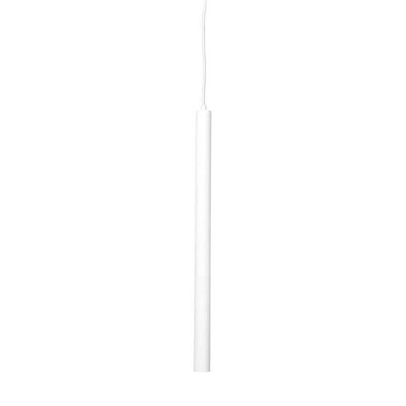 NORR 11 - Pipe Three LED Pendelleuchte - weiß/H 56cm x Ø 3,5cm/Kabel weiß von NORR 11