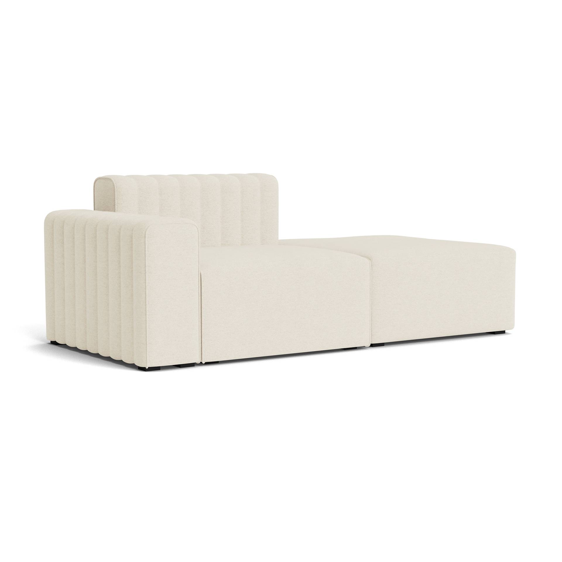 NORR 11 - Riff Modular 2-Sitzer Sofa Armlehne rechts - cremeweiß/Barnum Col 24/BxHxT 197x70x92cm von NORR 11