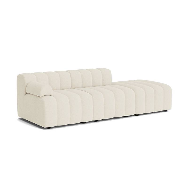 NORR 11 - Studio 1 Modular 3-Sitzer Sofa Armlehne rechts - cremeweiß/Barnum Col 24/BxHxT 240x73x96cm von NORR 11