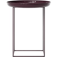 NORR11 - Duke Beistelltisch, Ø 45 x H 52 cm, lacquered maroon von NORR 11