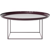 NORR11 - Duke Couchtisch, H 39 x Ø 90 cm, lacquered maroon von NORR 11