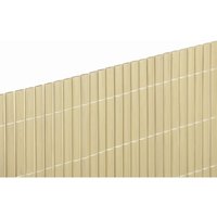 Doppelseitiger Schilfschirm aus PVC, 20 mm, Bambusfarbe, 1,5 x 3 m Nortene von NORTENE