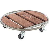 "Flora Roll Metal Wood" Rollständer aus Holz und Metall - 35 cm Nortene von NORTENE