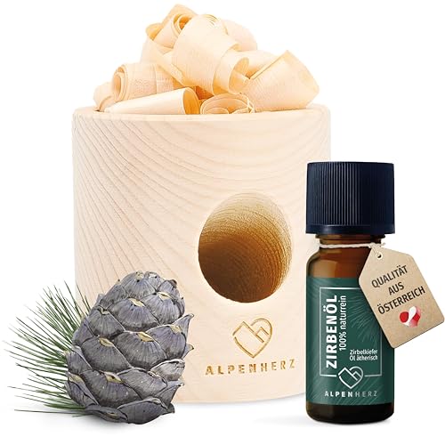 Alpen Herz Zylinder Set mit Zirbenöl 10 ml naturrein aus Österreich Zirbenholz Würfel Duftspender Zirben Duft Holz Deko Zirbe Diffusor Diffuser Geschenke Zirbenlüfter Zirbenset Alpen Herz Zylinder Set mit Zirbenöl 10 ml naturrein aus Österreich Zirbenholz Würfel Duftspender Zirben Duft Holz Deko Zirbe Diffusor Diffuser Geschenke Zirbenlüfter Zirbenset von NORTH-WEST