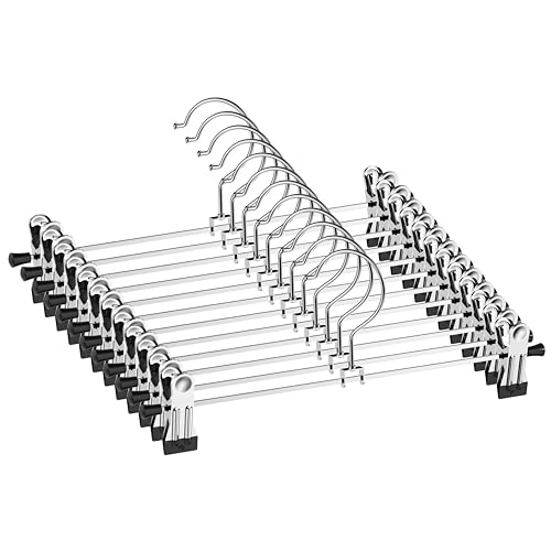 North Brothers Hosen-Kleiderbügel mit Clips 12 PCS von NORTHERN BROTHERS