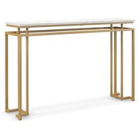 120 cm konsolentisch mit kunstmarmor tischplatte geometrischem metallrahmen flurtisch golden 120 cm konsolentisch mit kunstmarmor tischplatte geometrischem metallrahmen flurtisch golden von NORTHIX