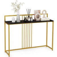 120 cm konsolentisch mit marmoroptik goldfarbenem metallgestell moderner flurtisch schwarz 120 cm konsolentisch mit marmoroptik goldfarbenem metallgestell moderner flurtisch schwarz von NORTHIX