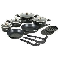 15 teiliges kochgeschirr set mit marmorbeschichtung induktionsgeeignet von NORTHIX