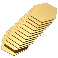 24x Selbstklebende Spiegel aus Acryl – Gold 24x Selbstklebende Spiegel aus Acryl – Gold von NORTHIX