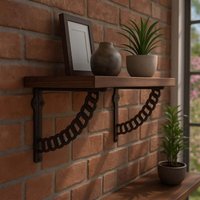 Antike regalhalterungen aus gusseisen kettendesign 2er set Antike regalhalterungen aus gusseisen kettendesign 2er set von NORTHIX