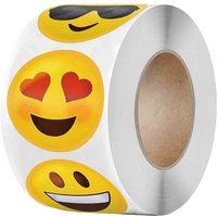 Aufkleber - Smileys - 500 Stück - Rolle Aufkleber - Smileys - 500 Stück - Rolle von NORTHIX