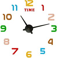 Aufkleber wanduhr 12 ziffern farbe schwarz von NORTHIX