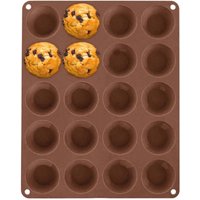 Backform für 20 Mini-Muffins, Cupcakes, Muffins, Silikon, braun, SILLINIE ORION 151763 Backform für 20 Mini-Muffins, Cupcakes, Muffins, Silikon, braun, SILLINIE ORION 151763 von NORTHIX