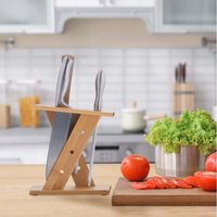 Bambus messer und scherenblock - platzsparender organizer von NORTHIX