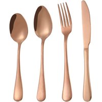 Besteckset aus edelstahl 4 teilig - rosegold Besteckset aus edelstahl 4 teilig - rosegold von NORTHIX
