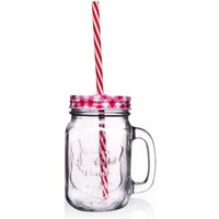 Can with handle lid and straw for drinks von NORTHIX