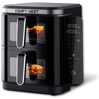 Northix - Comfy nest cn 06184 2800 w doppelkorb luftfritteuse mit fenster und seitenwand - 11 l Northix - Comfy nest cn 06184 2800 w doppelkorb luftfritteuse mit fenster und seitenwand - 11 l von NORTHIX