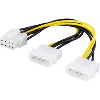 Deltaco adapterkabel 2xmolex 4 pin auf 8 pin pci express 30 cm Deltaco adapterkabel 2xmolex 4 pin auf 8 pin pci express 30 cm von NORTHIX
