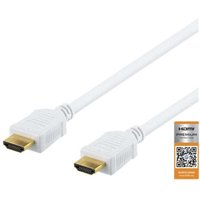 Deltaco high speed premium hdmi kabel 05 m ethernet 4k uhd - wei Deltaco high speed premium hdmi kabel 05 m ethernet 4k uhd - wei von NORTHIX