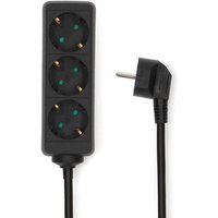 Northix - Extension socket type f cee 77 3 way 300 m 3680 w 16 a kind of grounding side contacts 230 v ac 5060 hz socket angle 45 - h05vv f 3g15mm von NORTHIX