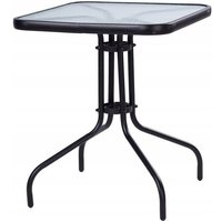 Gartentisch - 60cm - Gehärtetes Glas - Schwarz von NORTHIX