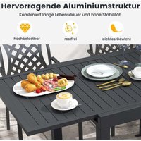 Gartentisch aluminium ausziehbar 80160 x 80cm esstisch wetterfest dunkelgrau Gartentisch aluminium ausziehbar 80160 x 80cm esstisch wetterfest dunkelgrau von NORTHIX