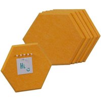 Gelbe sechsecke fur pinnwand mit filz - 6 stk 8 von NORTHIX