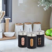 Groe gewurzglaser 6er set mit drehbaren deckeln Groe gewurzglaser 6er set mit drehbaren deckeln von NORTHIX