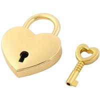 Herzförmiges Vorhängeschloss aus Metall - Gold Herzförmiges Vorhängeschloss aus Metall - Gold von NORTHIX