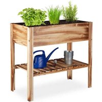 Hochbeet aus Holz geflammt von NORTHIX