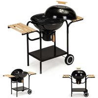 Holzkohle gartengrill mit abdeckung und ablagen rost und aschekasten 88393 von NORTHIX