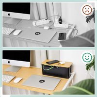 Kabel organizer box mit bambusdeckel schwarz Kabel organizer box mit bambusdeckel schwarz von NORTHIX