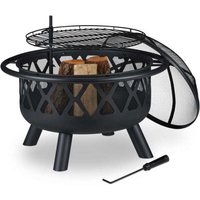 Kamin mit grillrost und funkenschutz von NORTHIX