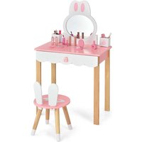 Kinder schminktisch mit hocker prinzessin schminkkommode 60 x 34 x 103 cm rosa wei Kinder schminktisch mit hocker prinzessin schminkkommode 60 x 34 x 103 cm rosa wei von NORTHIX