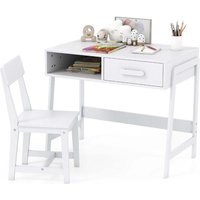 Kinderschreibtisch und stuhlset mit stauraum wei Kinderschreibtisch und stuhlset mit stauraum wei von NORTHIX