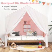 Kinderspielzelt mit waschbarer baumwollmatte und flaggenbanner von NORTHIX
