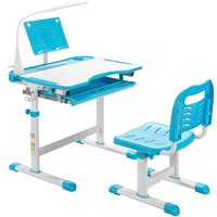 Kindertisch kinderschreibtisch set mit bucherstander led licht fur jungs madchen blau Kindertisch kinderschreibtisch set mit bucherstander led licht fur jungs madchen blau von NORTHIX