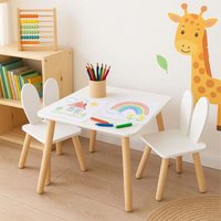 Kindertisch und stuhlset hasenohren - mdf kiefernholz Kindertisch und stuhlset hasenohren - mdf kiefernholz von NORTHIX