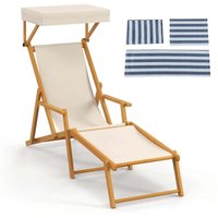 Klappbare strandliege mit neigbarem baldachin verstellbarer ruckenlehne fustutze Klappbare strandliege mit neigbarem baldachin verstellbarer ruckenlehne fustutze von NORTHIX