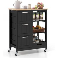 Kucheninselwagen mit stauraum rader schwarz 67 x 37 x 84 cm von NORTHIX